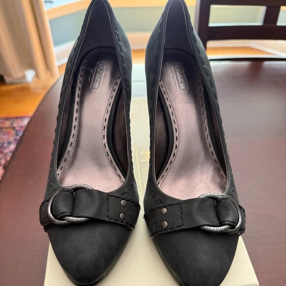 Black Coach Heels - Picture 1 of 2